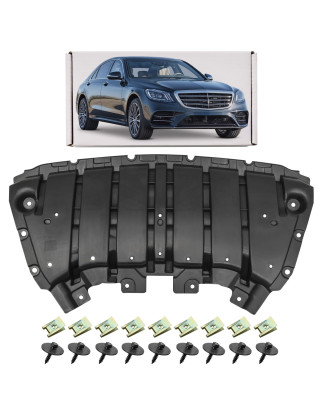 MERCEDES S-CLASS W222 2017-2020 RESTYLING PROTEZIONE PARAURTI ANTERIORE CON KIT VITI A2225200600 (Co