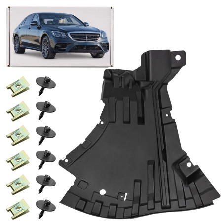 MERCEDES S-CLASS W222 AMG 2017-2020 RESTYLING PROTEZIONE PARAURTI ANTERIORE SINISTRA CON KIT VITI A2
