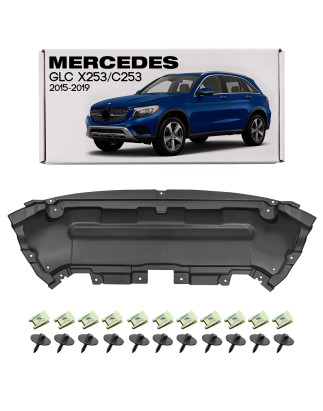 MERCEDES GLC X253 C253 2015-2019 PRE-RESTYLING PROTEZIONE PARAURTI ANTERIORE CON KIT VITI A253524003