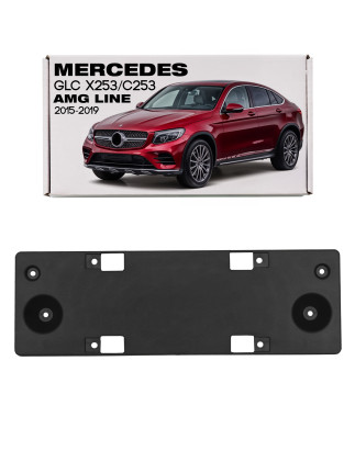 MERCEDES GLC X253 C253 AMG 2015-2019 PRE-RESTYLING SUPPORTO ANTERIORE TARGA A2538804100 (Cod. AP-541