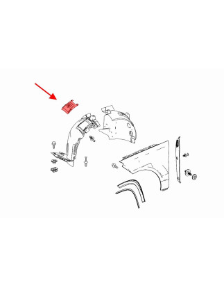 MERCEDES GLS X166 2015-2019 COPERTURA PER SOSTITUZIONE LAMPADINE TAPPO A1668841000 (Cod. AP-56139_A4