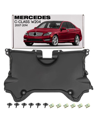 MERCEDES C-CLASS W204 2007-2014 PROTEZIONE PIASTRA PROTEZIONE MOTORE CON KIT VITI A2045203223 (Cod. 