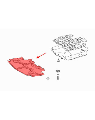 MERCEDES R-CLASS W251 2005-2011 PRE-RESTYLING PROTEZIONE PIASTRA PROTEZIONE MOTORE A2515240130 (Cod.