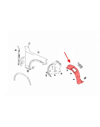 MERCEDES GLC X253 2015-2019 PRE-RESTYLING PASSARUOTA ANTERIORE DESTRO PARTE ANTERIORE A2536900230 (C