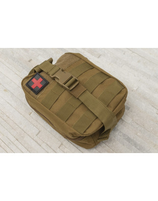 JEEP WRANGLER KIT DI PRIMO SOCCORSO AUTO / DA VIAGGIO SABBIA COYOTE BROWN (Cod. AP-54342_A4x4)
