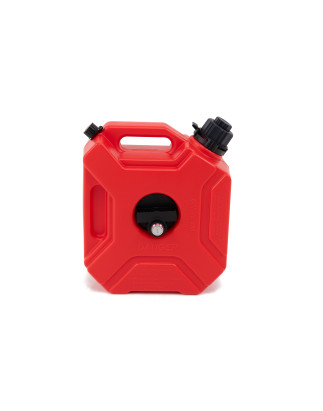 TANICA CON IMBUTO E CON SUPPORTO OFF-ROAD PER CARBURANTE OLIO ROSSO 5L TIPO ROTOPAX (Cod. AP-54345_A