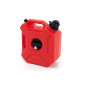 TANICA CON IMBUTO E CON SUPPORTO OFF-ROAD PER CARBURANTE OLIO ROSSO 5L TIPO ROTOPAX (Cod. AP-54345_A