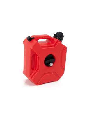 TANICA CON IMBUTO E CON SUPPORTO OFF-ROAD PER CARBURANTE OLIO ROSSO 5L TIPO ROTOPAX (Cod. AP-54345_A