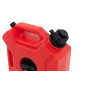 TANICA CON IMBUTO E CON SUPPORTO OFF-ROAD PER CARBURANTE OLIO ROSSO 5L TIPO ROTOPAX (Cod. AP-54345_A