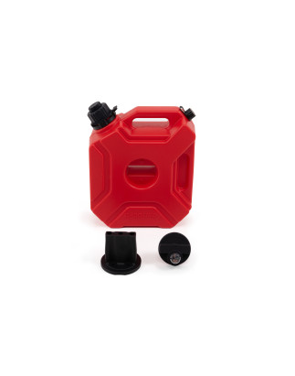 TANICA CON IMBUTO E CON SUPPORTO OFF-ROAD PER CARBURANTE OLIO ROSSO 5L TIPO ROTOPAX (Cod. AP-54345_A