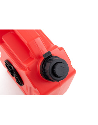 TANICA CON IMBUTO E CON SUPPORTO OFF-ROAD PER CARBURANTE OLIO ROSSO 5L TIPO ROTOPAX (Cod. AP-54345_A