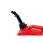 TANICA CON IMBUTO E CON SUPPORTO OFF-ROAD PER CARBURANTE OLIO ROSSO 5L TIPO ROTOPAX (Cod. AP-54345_A