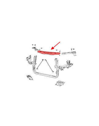 JEEP GRAND CHEROKEE IV WK2 2010-2021 CALANDRA FRONTALE TRAVERSA CENTRALE 5156109AB (Cod. AP-54362_A4