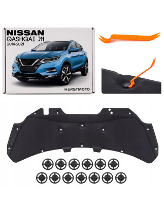 NISSAN QASHQAI II J11 2014-2021 PANNELLO FONOASSORBENTE COFANO 658404EA0A (Cod. AP-54368_A4x4)