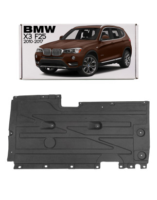 BMW X3 F25 2010-2017 IN TESSUTO PROTEZIONE SOTTOSCOCCA SINISTRA 51757213671 (Cod. AP-55430_A4x4)
