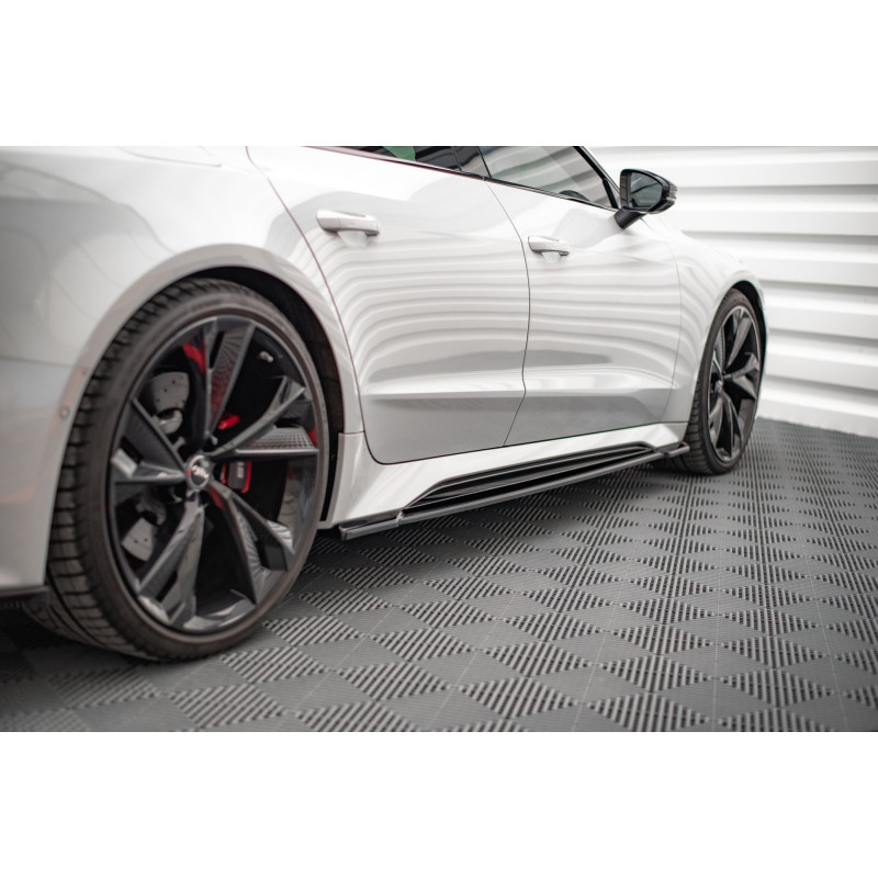 Diffusori minigonne V.1 Audi RS7 C8 (Cod. M-AU-RS6-C8-SD1G)