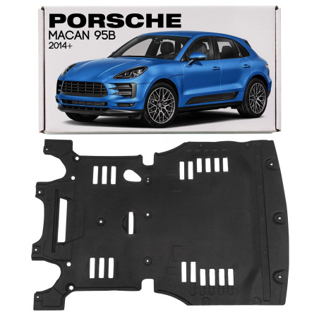 PORSCHE MACAN 95B 2014+ IN TESSUTO PIASTRA PROTEZIONE MOTORE 95B863821A (Cod. AP-55441_A4x4)