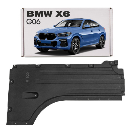 BMW X6 G06 2019+ IN TESSUTO PROTEZIONE SOTTOSCOCCA DESTRA 51757424882 (Cod. AP-55614_A4x4)