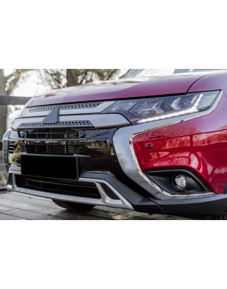 MITSUBISHI OUTLANDER III GF 2015-2021 CROMATA SINISTRA MODANATURA ANTERIORE PARAURTI CENTRALE 6407A1