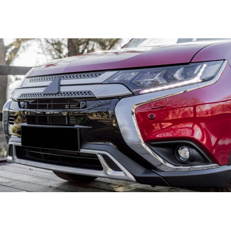 MITSUBISHI OUTLANDER III GF 2015-2021 CROMATA SINISTRA MODANATURA ANTERIORE PARAURTI CENTRALE 6407A1