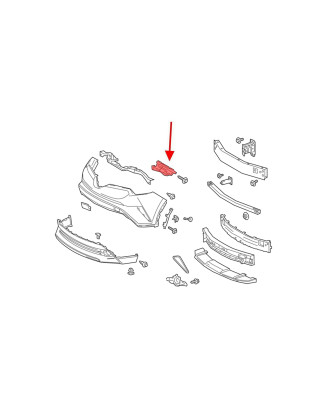 TOYOTA C-HR 2016-2023 GUIDA ANTERIORE PARAURTI SINISTRO 52536F4010 (Cod. AP-55675_A4x4)