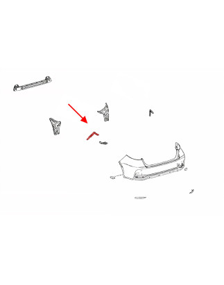 TOYOTA COROLLA XII E21 berlina 2019+ GUIDA POSTERIORE PARAURTI SINISTRO 5257602210 (Cod. AP-55681_A4