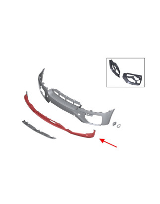 BMW X6 E72 2007-2014 ALLOGGIAMENTO ANTERIORE PARAURTI INFERIORE 51117172270 (Cod. AP-55736_A4x4)