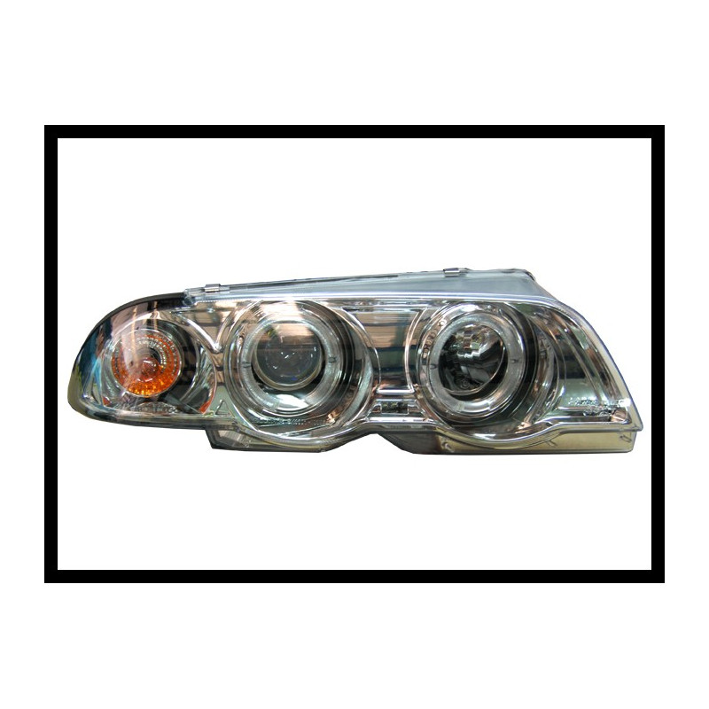 Fari Anteriori Angel Eyes BMW E46 '98-01 4P. Elect. (Cod. E-FAB0045)