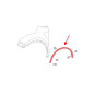 TOYOTA C-HR AX10 2016-2023 MODANATURA ANTERIORE PARAFANGO SINISTRA 75602F4010 (Cod. AP-55764_A4x4)
