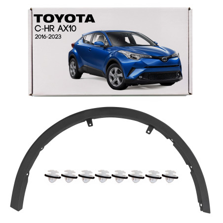 TOYOTA C-HR AX10 2016-2023 MODANATURA ANTERIORE PARAFANGO DESTRA 75601F4010 (Cod. AP-55765_A4x4)