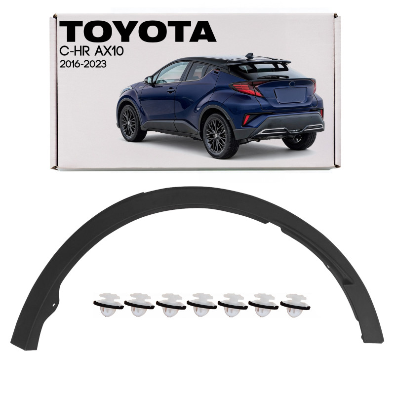 TOYOTA C-HR AX10 2016-2023 MODANATURA POSTERIORE PARAFANGO SINISTRA 75606F4010 (Cod. AP-55766_A4x4)