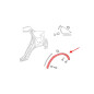 TOYOTA C-HR AX10 2016-2023 MODANATURA POSTERIORE PARAFANGO SINISTRA 75606F4010 (Cod. AP-55766_A4x4)