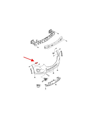 MAZDA CX-5 E KE 2012-2017 PICCOLO GUIDA ANTERIORE PARAURTI DESTRO KD45500T1B (Cod. AP-55790_A4x4)