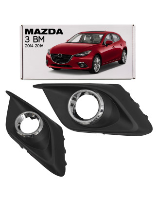 MAZDA 3 III BM 2014-2016 PRE-RESTYLING SINISTRA TAPPO FENDINEBBIA GRIGLIA PARAURTI BJE150C21A (Cod. 