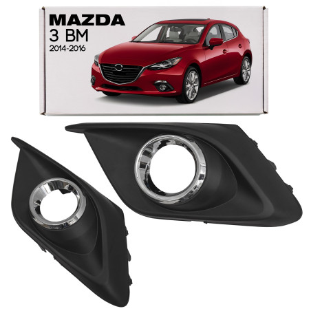 MAZDA 3 III BM 2014-2016 PRE-RESTYLING SINISTRA TAPPO FENDINEBBIA GRIGLIA PARAURTI BJE150C21A (Cod. 