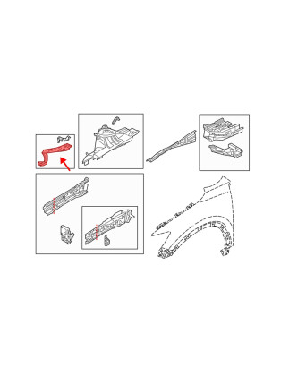 MAZDA 3 III BM 2013-2016 PRE-RESTYLING SUPPORTO FARO FARI SINISTRO B45A54140 (Cod. AP-55824_A4x4)