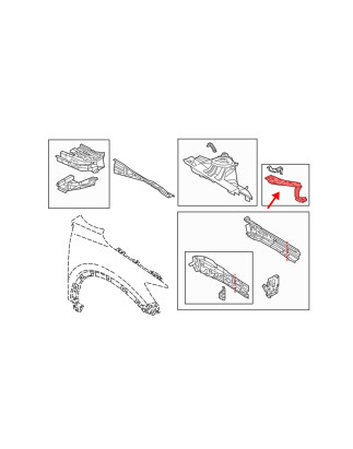 MAZDA 3 III BM 2013-2016 PRE-RESTYLING SUPPORTO FARO FARI DESTRO B45A53140 (Cod. AP-55825_A4x4)