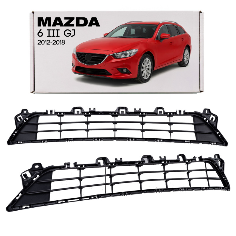 MAZDA 6 III GJ 2012-2018 PRIMA SECONDO RESTYLING GRIGLIA ANTERIORE PARAURTI GHP9501T1 (Cod. AP-55835