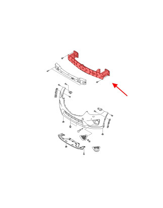 MAZDA CX-5 E KE 2012-2017 TRAVERSA PARAURTI ANTERIORE KD5350070 (Cod. AP-55852_A4x4)