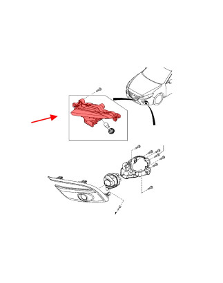 MAZDA 3 III BN 2016-2018 RESTYLING INDICATORE DI DIREZIONE / INDICATORE DI DIREZIONE ANTERIORE SINIS