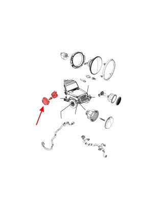 JEEP WRANGLER JK 2007-2018 INDICATORE DI DIREZIONE DESTRO IN PARAFANGO 55077894AD (Cod. AP-55928_A4x
