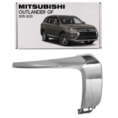 MITSUBISHI OUTLANDER III GF 2015-2021 CROMATA DESTRA MODANATURA ANTERIORE PARAURTI CENTRALE 6407A146