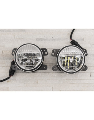 JEEP WRANGLER JK 2007-2018 FENDINEBBIA LED ANTERIORI 4" 40W (Cod. AP-55947_A4x4)