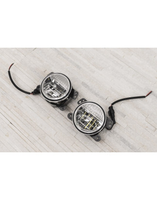 JEEP WRANGLER JK 2007-2018 FENDINEBBIA LED ANTERIORI 4" 40W (Cod. AP-55947_A4x4)