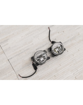 JEEP WRANGLER JK 2007-2018 FENDINEBBIA LED ANTERIORI 4" 40W (Cod. AP-55947_A4x4)