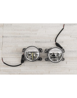 JEEP WRANGLER JK 2007-2018 FENDINEBBIA LED ANTERIORI 4" 40W (Cod. AP-55947_A4x4)