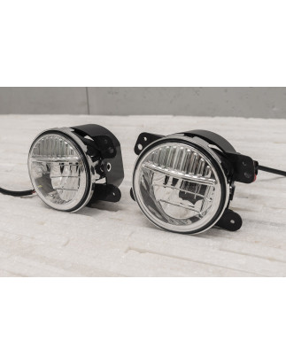 JEEP WRANGLER JK 2007-2018 FENDINEBBIA LED ANTERIORI 4" 40W (Cod. AP-55947_A4x4)