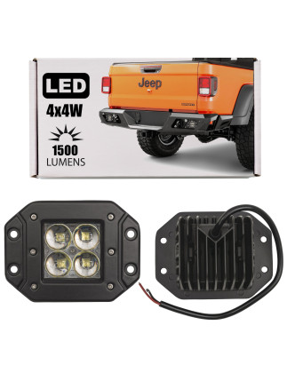 FARO DA LAVORO IN PARAURTI LUCE FOCALIZZANTI 4XLED 16W 1500 LUMEN (Cod. AP-55962_A4x4)