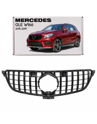MERCEDES GLE W166 2015-2019 MASCHERINA CON TELECAMERA GT PANAMERICANA NERO (Cod. AP-56008_A4x4)