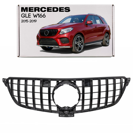 MERCEDES GLE W166 2015-2019 MASCHERINA CON TELECAMERA GT PANAMERICANA NERO (Cod. AP-56008_A4x4)
